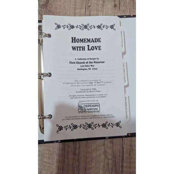 Homemade With Love Recipe Book First Church Of The Nazarene 1990 Morris Press Co - Picture 3 of 7